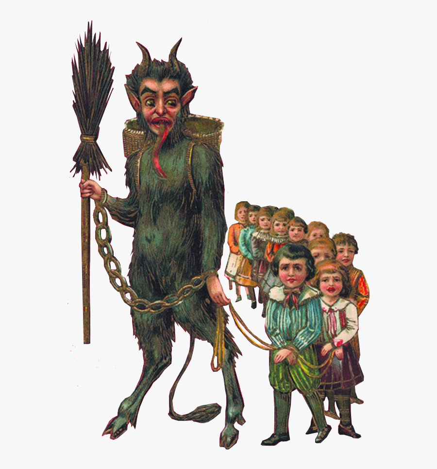 Copyright-free Png Image Of Krampus Leading A Group - Krampus Png, Transparent Clipart