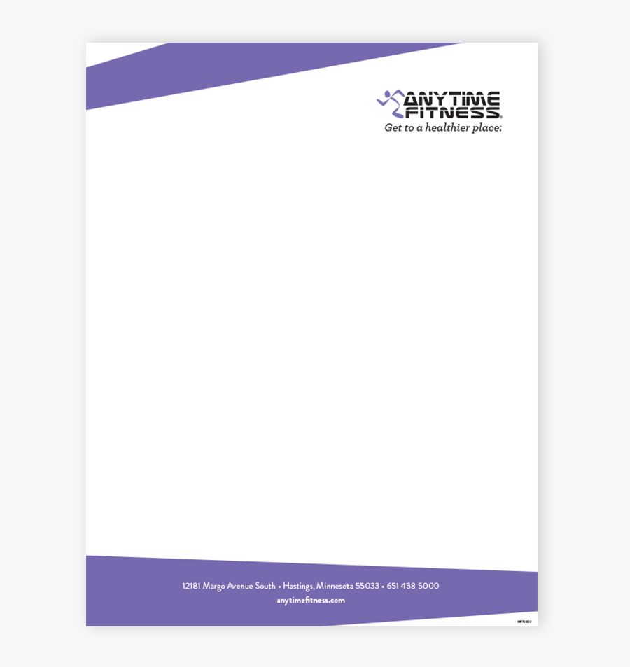 Clip Art Blank Letterhead - 24 Hour Fitness Letter, Transparent Clipart