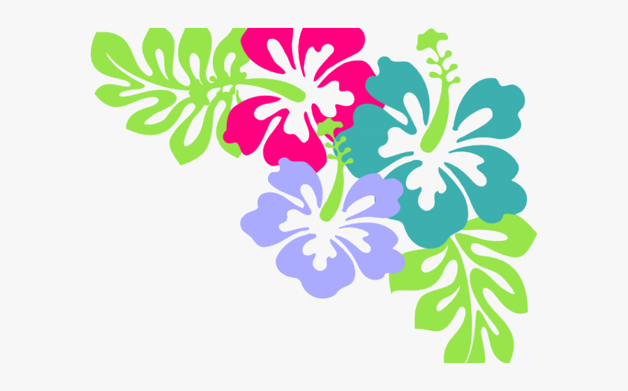 Hawaiian Flowers Border Png, Transparent Clipart