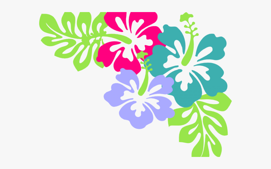 hawaiian flowers border png free transparent clipart clipartkey hawaiian flowers border png free