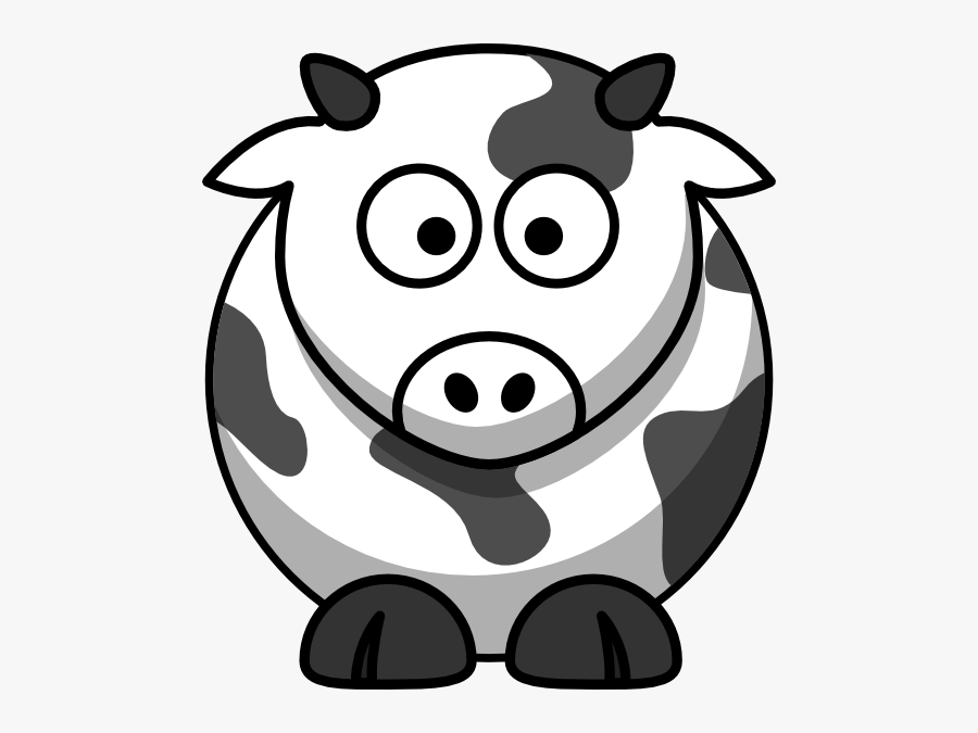 Cartoon Cow Transparent Background, Transparent Clipart