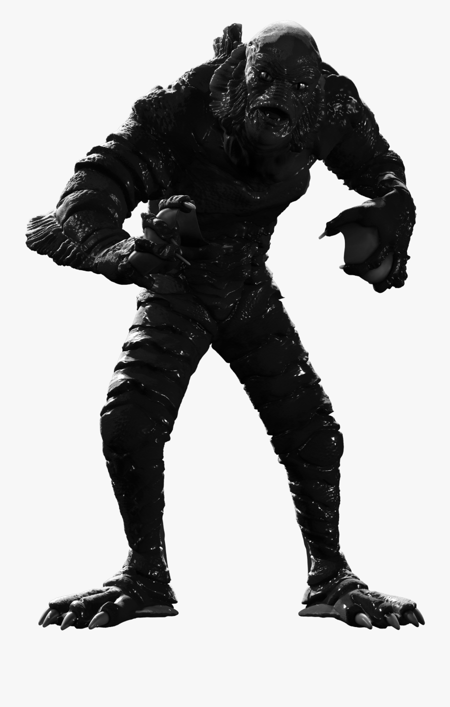 01 Character Creature Blacklagoon Thumbnail - Creature From The Black Lagoon Png, Transparent Clipart