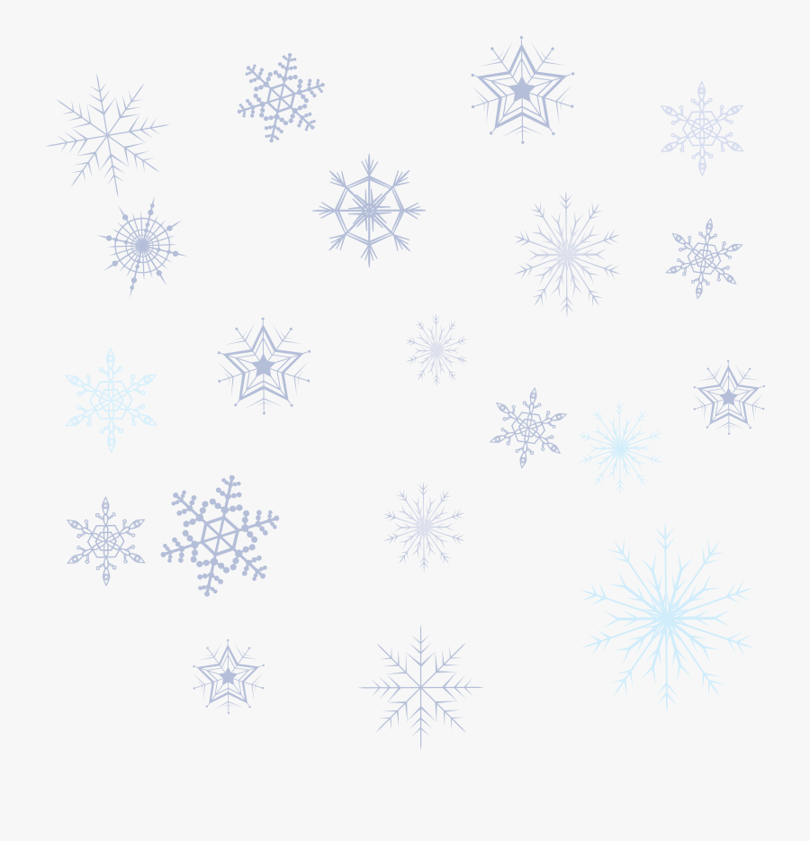 Variety Snowflake Collection Png Download - Snowflake Pattern Png ...