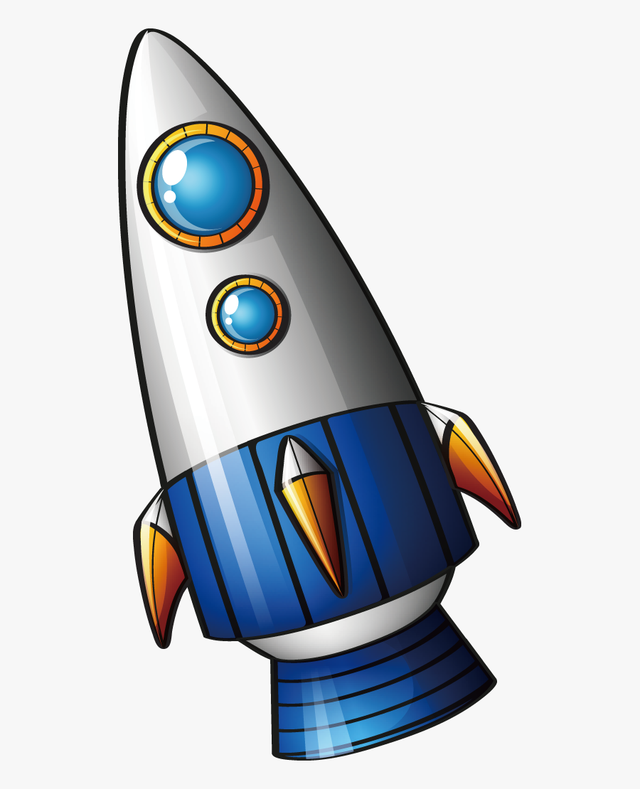 Rocket Spacecraft Transprent Png - Space Ship Cartoon Png, Transparent Clipart