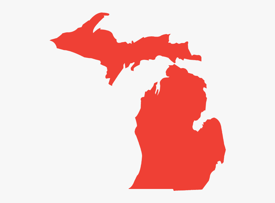 Michigan Vector Clipart , Png Download - Michigan Map, Transparent Clipart