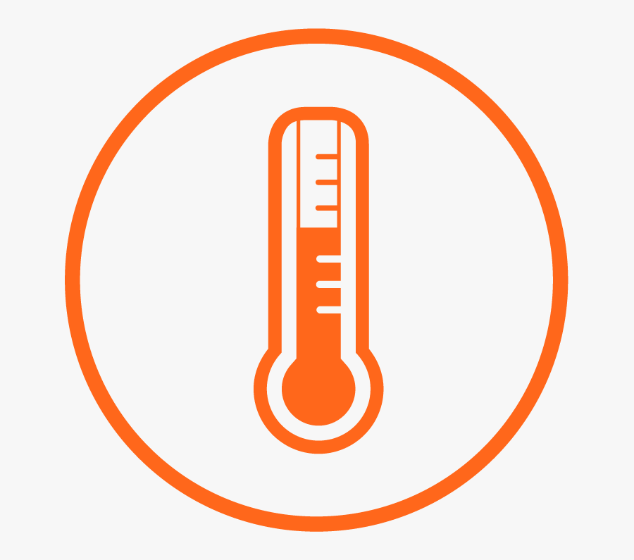 Temperature Sensor Icon Png Clipart , Png Download - Orange Temperature