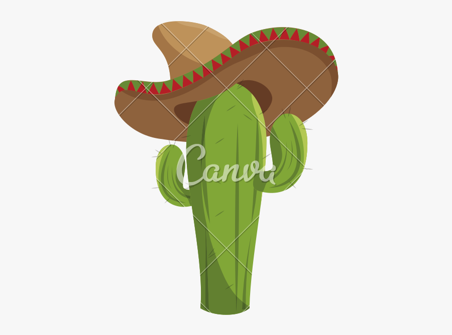 Cactus With A Moustache, Transparent Clipart