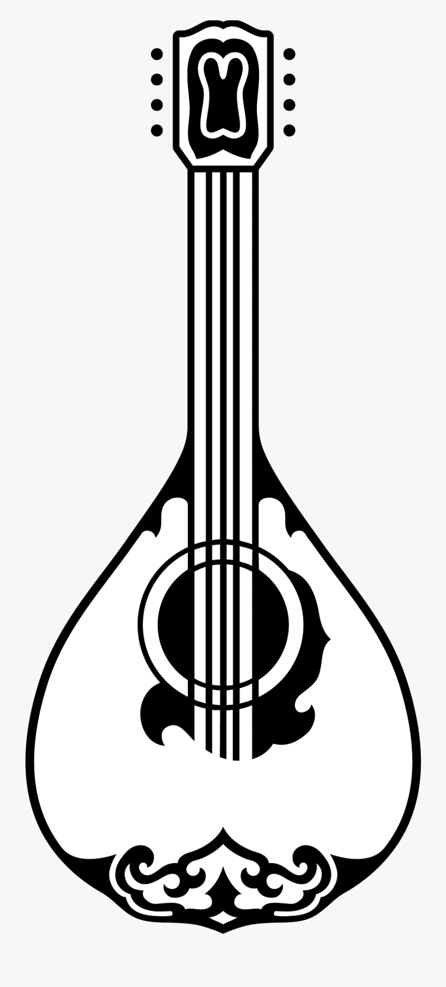 Mandolin - Violin, Transparent Clipart