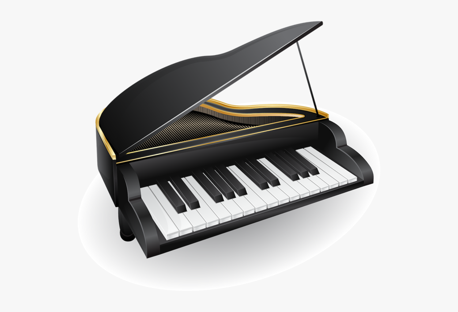 Transparent Play Piano Clipart - Musical Instrument, Transparent Clipart