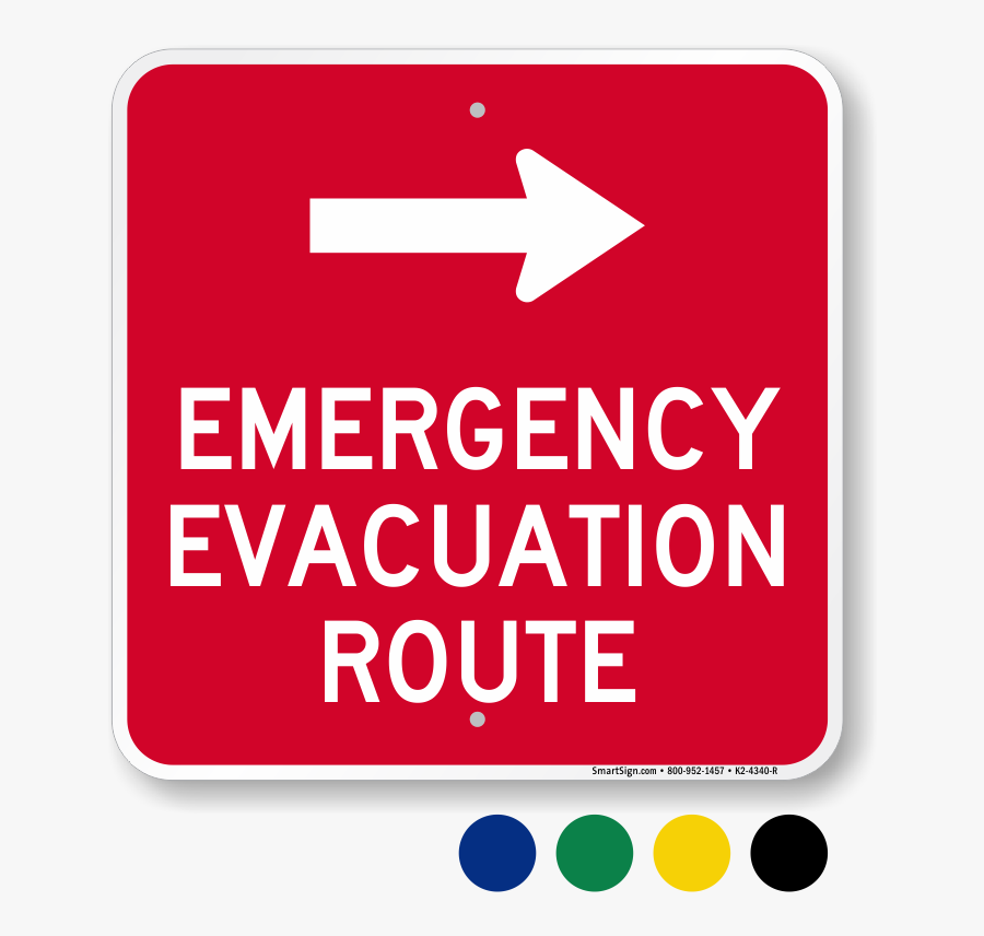 Emergency Clipart Building Evacuation - Evacuation Route Icon, Transparent Clipart