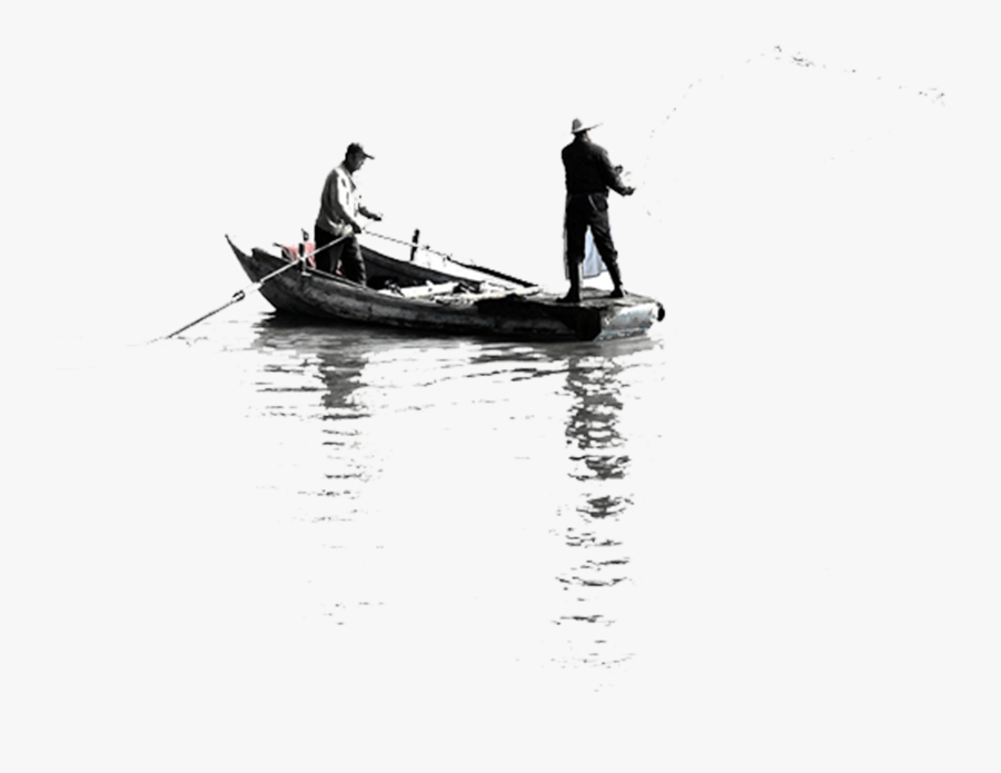 Fishing Boat Wallpaper - Black And White Boat , Free Transparent ...