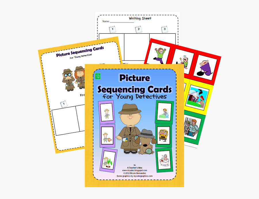 Free 3 Step Sequencing Cards, Transparent Clipart