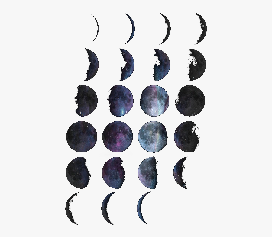 Looks Like It Was Painted In Watercolor - Phases Of The Moon Watercolour, Transparent Clipart