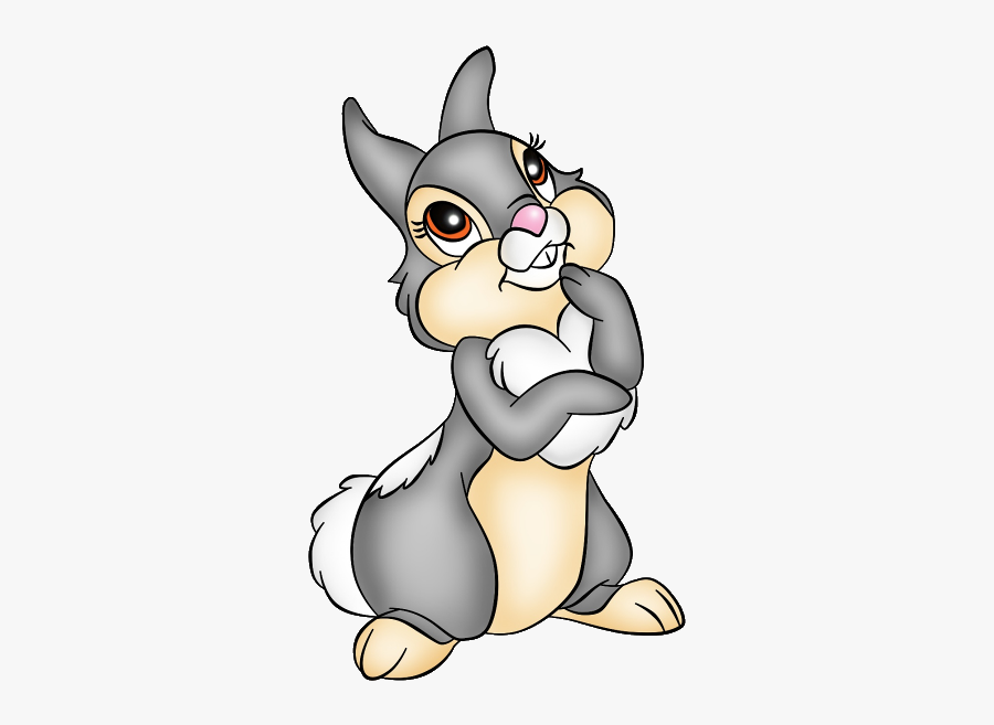 Cute Bunny Looking Up - Thumper Png, Transparent Clipart