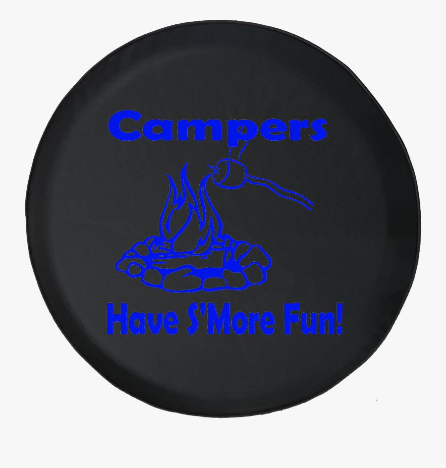 Campers Have S"more Fun Camping Travel Trailer Campfire - Circle, Transparent Clipart