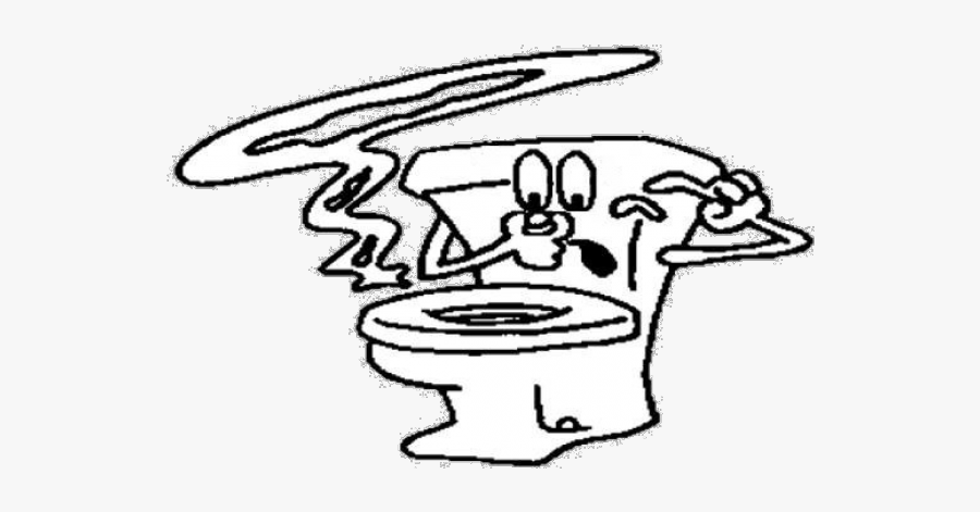 Cartoon Flushing Toilet, Transparent Clipart