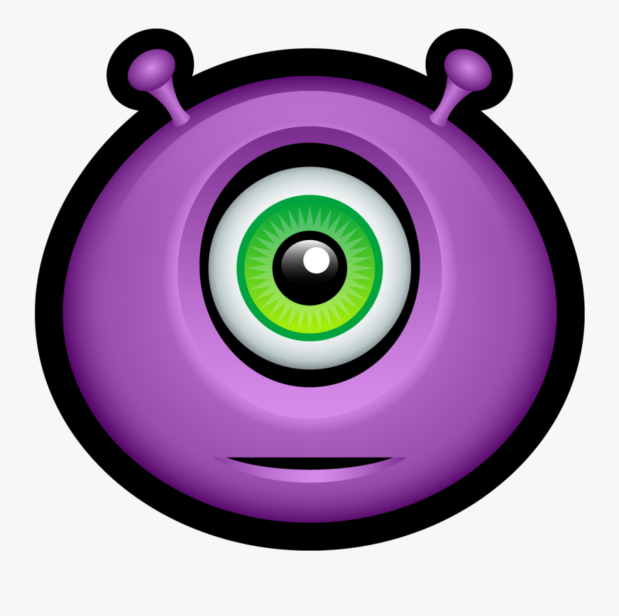 Monsters Clip Monster Face - Alien Icon, Transparent Clipart