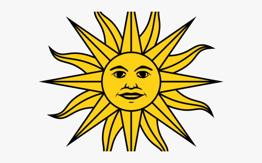 Argentina Clipart Moon - Sol Da Bandeira Do Uruguai, Transparent Clipart