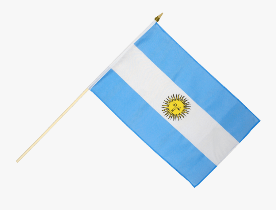 Argentina Flag On Stick, Transparent Clipart