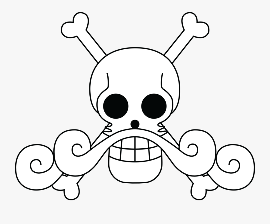 Drawing Pirates Pirate Flag Banner Freeuse Stock - One Piece Gol D Roger Jolly Roger, Transparent Clipart