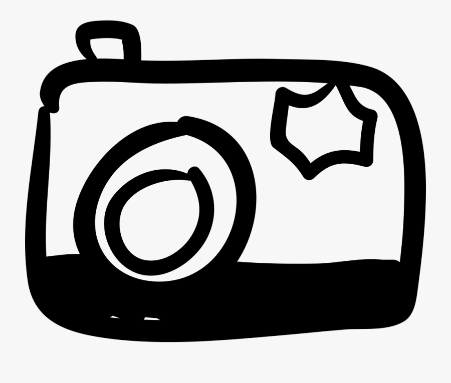 Photo Camera Hand Drawn Tool Comments - Camera Icon Hand Drawn Free, Transparent Clipart