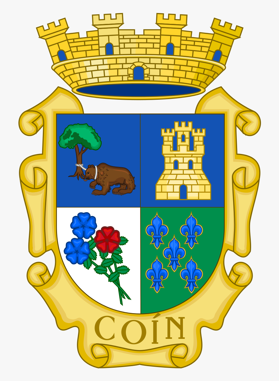 Coín Coat Of Arms Malaga Andalucia - Ayuntamiento De Coin, Transparent Clipart