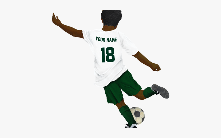 Boy Kicking Soccer Ball - Kick Up A Soccer Ball, Transparent Clipart