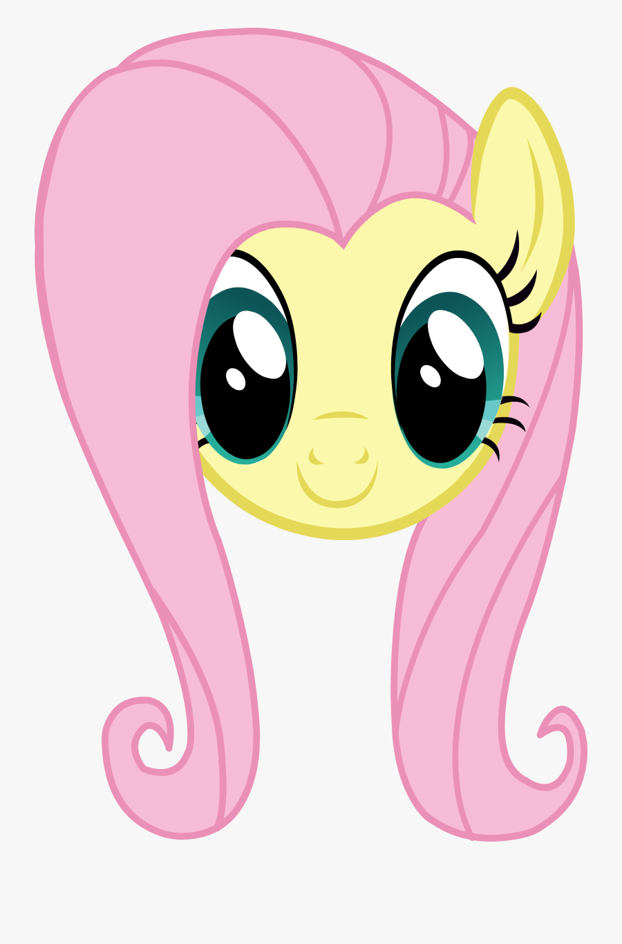 Banner Library Library Mlp Fluttershy Headshot Normal - My Little Pony Fluttershy Head, Transparent Clipart