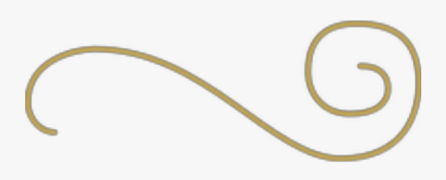 Transparent Swish Clipart - Gold Squiggly Line Png, Transparent Clipart