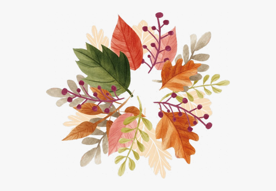 Autumn Flower Watercolor Png, Transparent Clipart