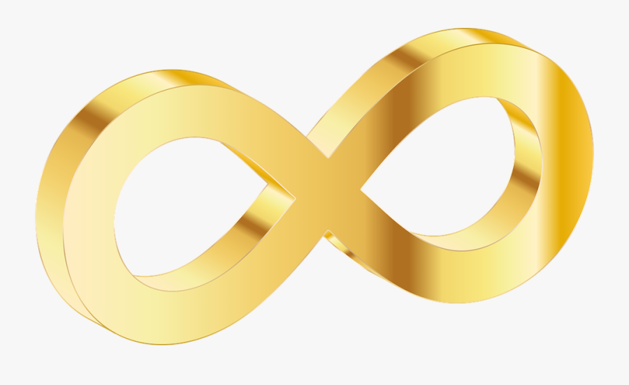 Gold Infinity Logo Png, Transparent Clipart