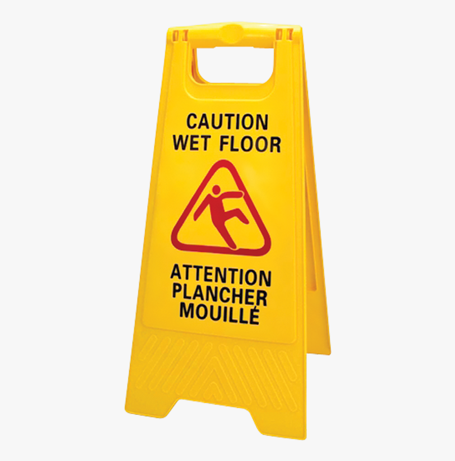 Transparent Wet Floor Sign Clipart - Wet Floor, Transparent Clipart