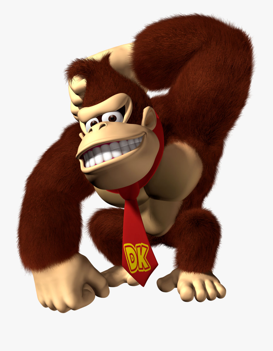 Donkey Kong Scratching Head, Transparent Clipart