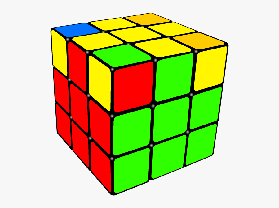 Permuted Last 4 Corners Of The Rubix Cube, Transparent Clipart