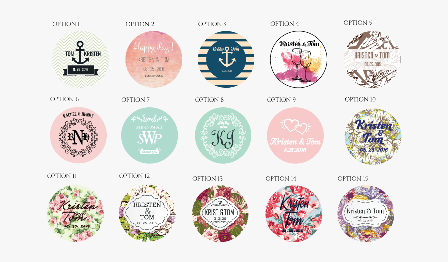 Please Choose The Monogram Style You Want From The - Circle, Transparent Clipart