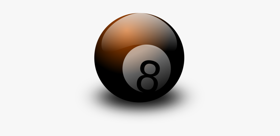 Sphere,eight Ball,ball - Billiard Ball, Transparent Clipart