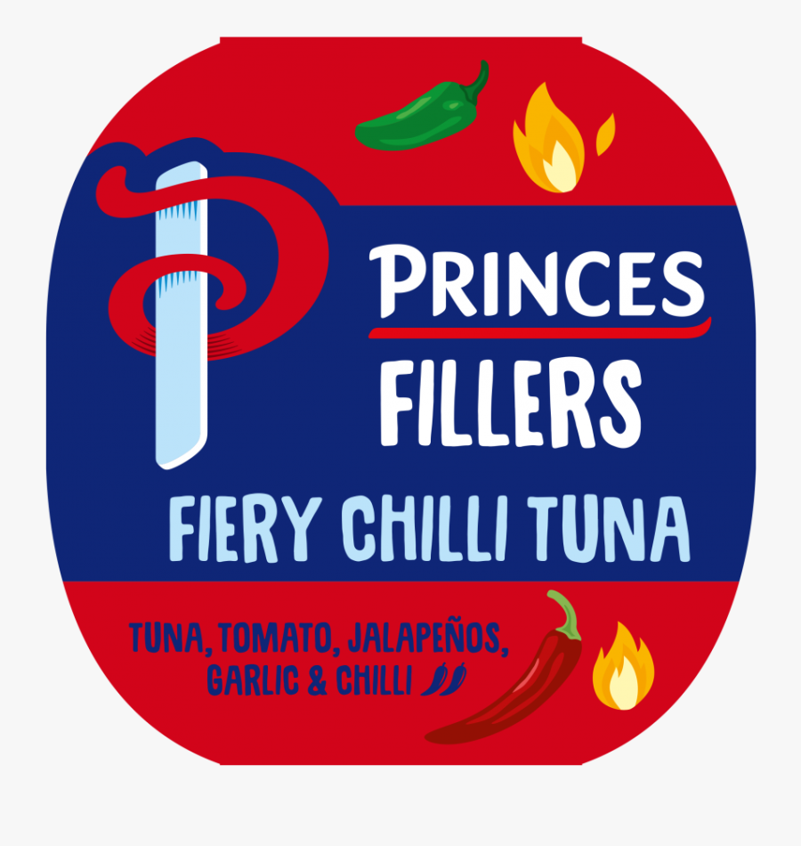 Fiery Chilli Tuna - Label, Transparent Clipart