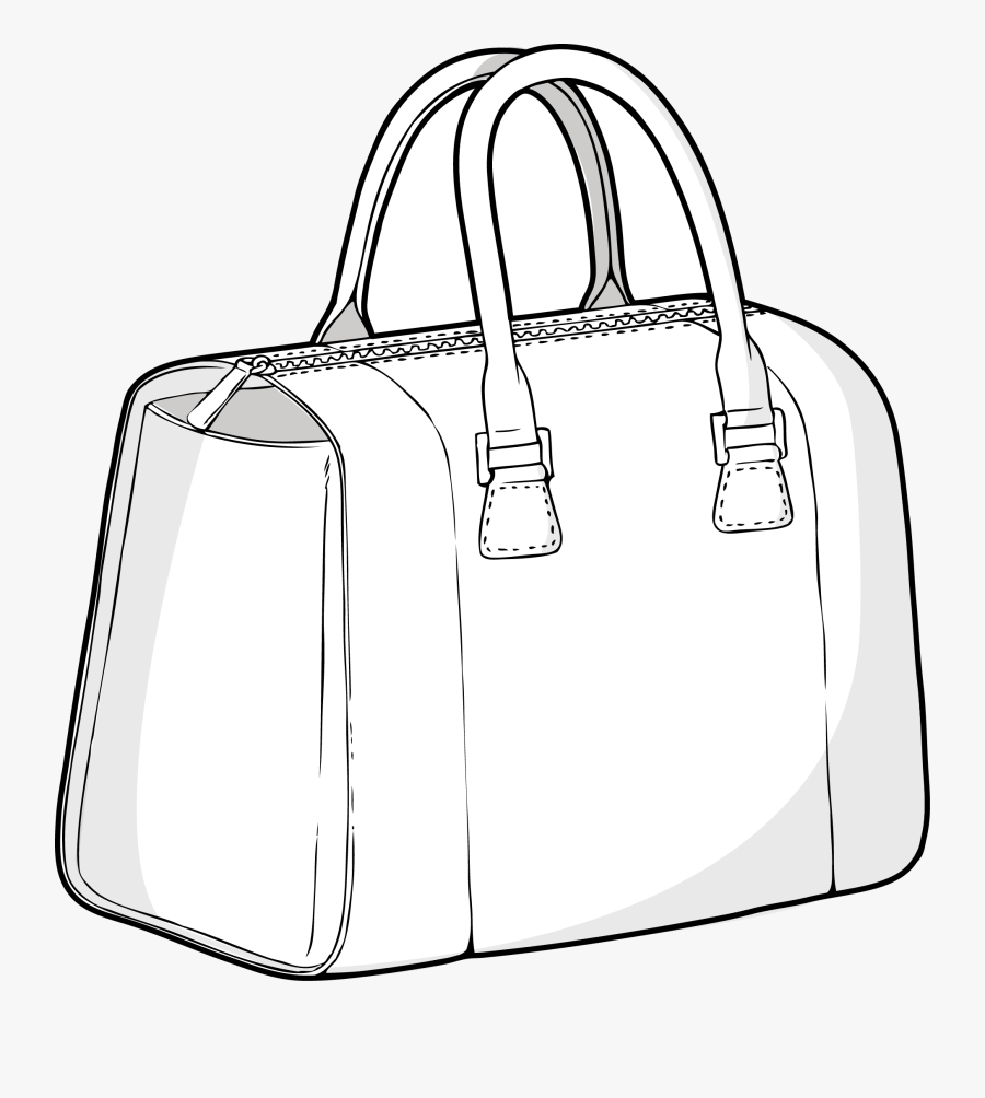 Hands Clipart Purse - Drawing Of Hand Bag, Transparent Clipart