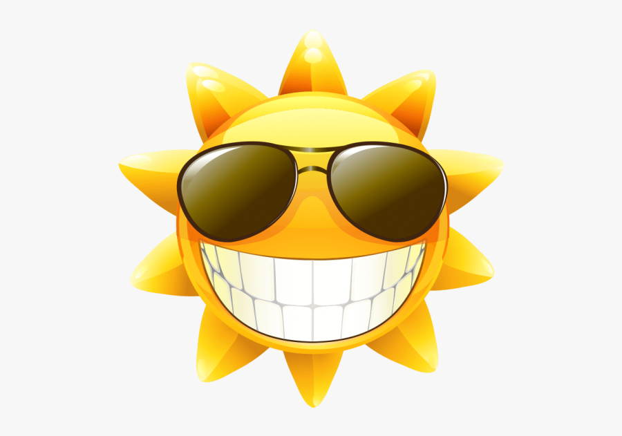 Cool Sun Wearing Sunglasses Emoji Free Download Searchpng - Have A Nice Weekend Sun, Transparent Clipart