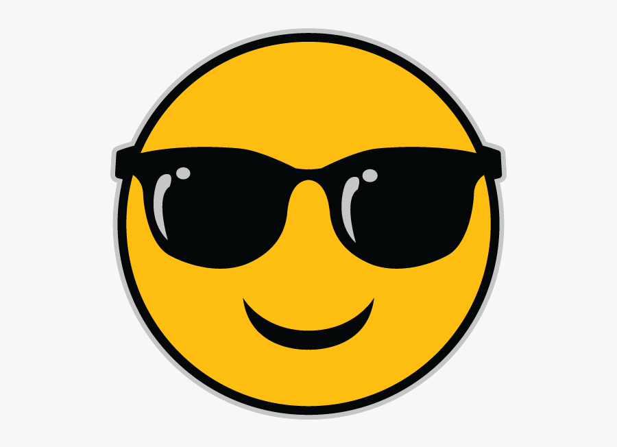 Transparent Sun Emoji Png - Cool Glasses Emoji Gif, Transparent Clipart