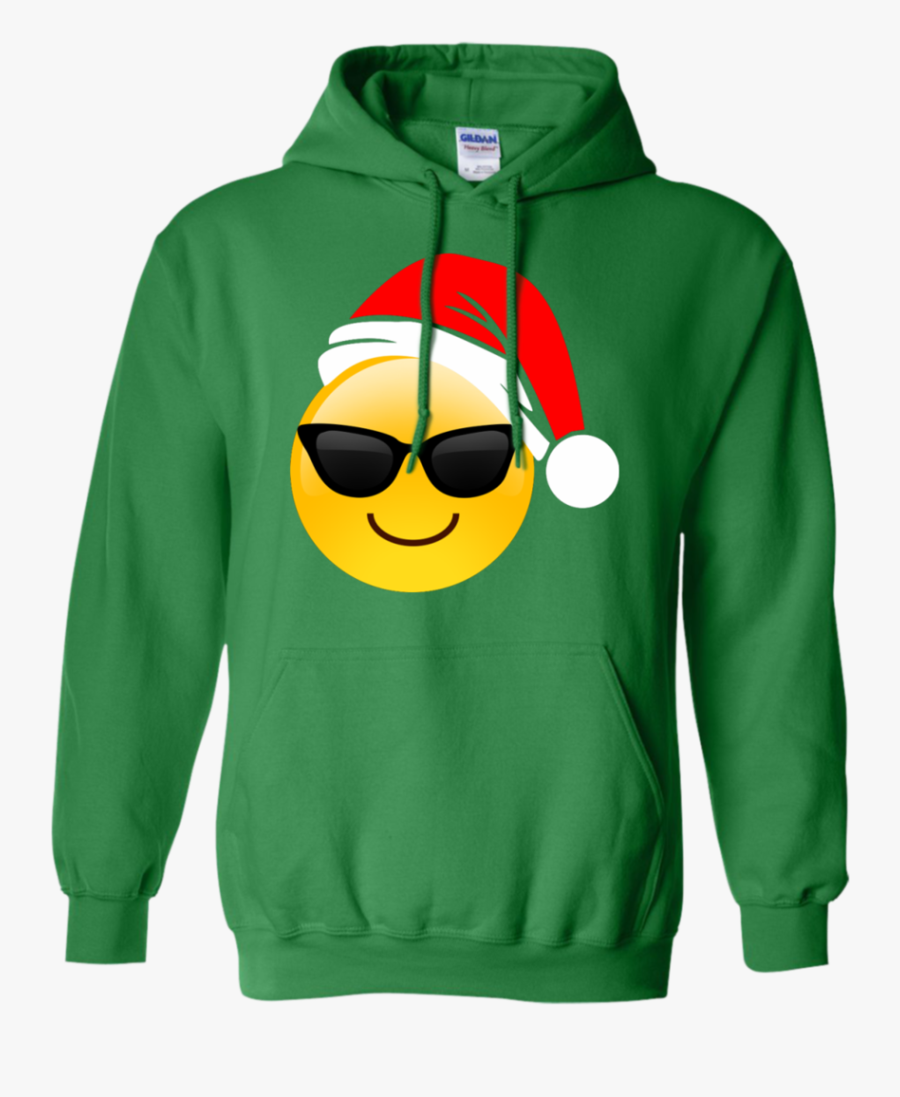 Emoji Christmas Shirt Cool Sunglasses Santa Hat Family, Transparent Clipart