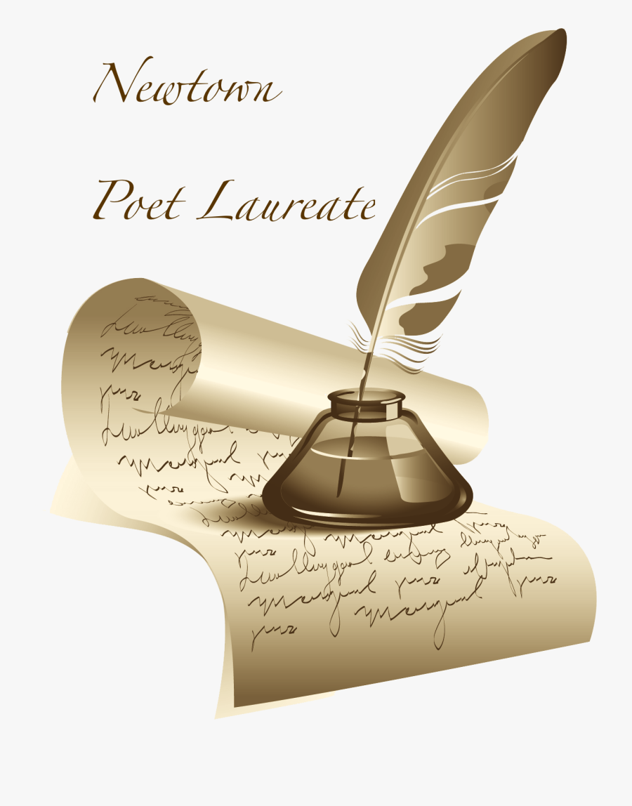 Poetry Clipart Inkwell - Quill, Transparent Clipart