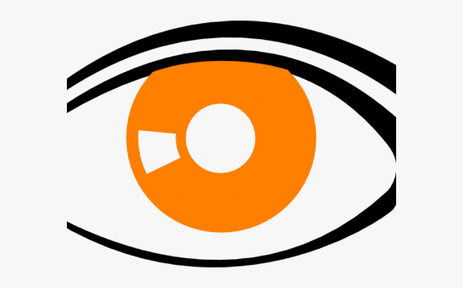 Orange Clipart Eyes - Circle, Transparent Clipart