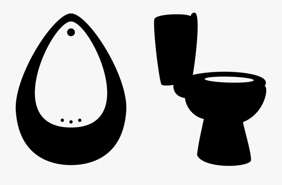 Silhouette Pencil And In - Toilet Symbol Gender Neutral, Transparent Clipart