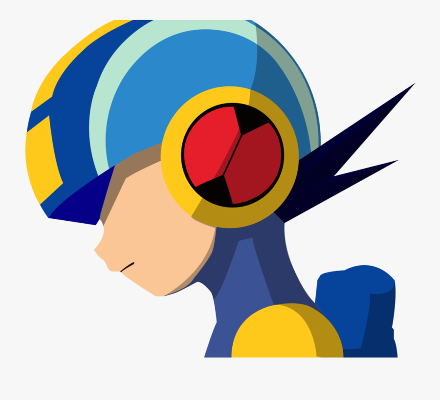 Mega Man Exe Side Profile With Shadow By Hamptc - Mega Man Side Profile, Transparent Clipart