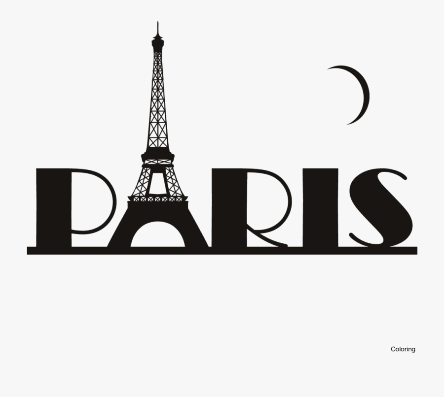 Transparent Torre Eiffel Dibujo Png - Silhouette Eiffel Tower Png, Transparent Clipart