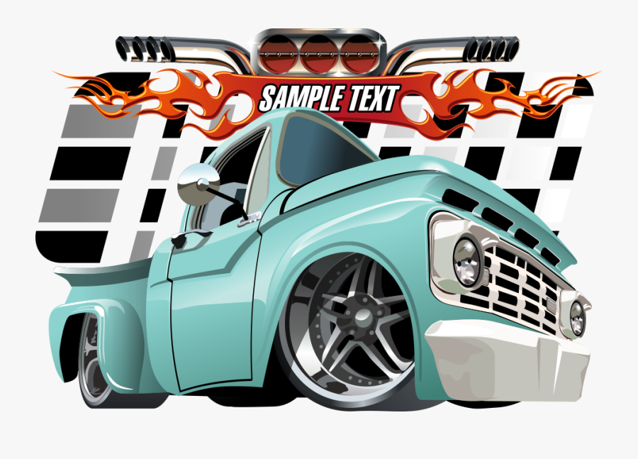 Lowrider Car Royalty-free Clip Art - Pickup Truck Racing ...