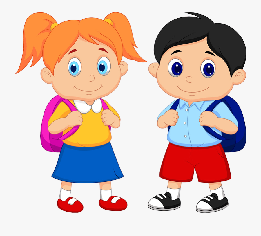 Summer Vacation Dates - Student Boy And Girl Clipart, Transparent Clipart