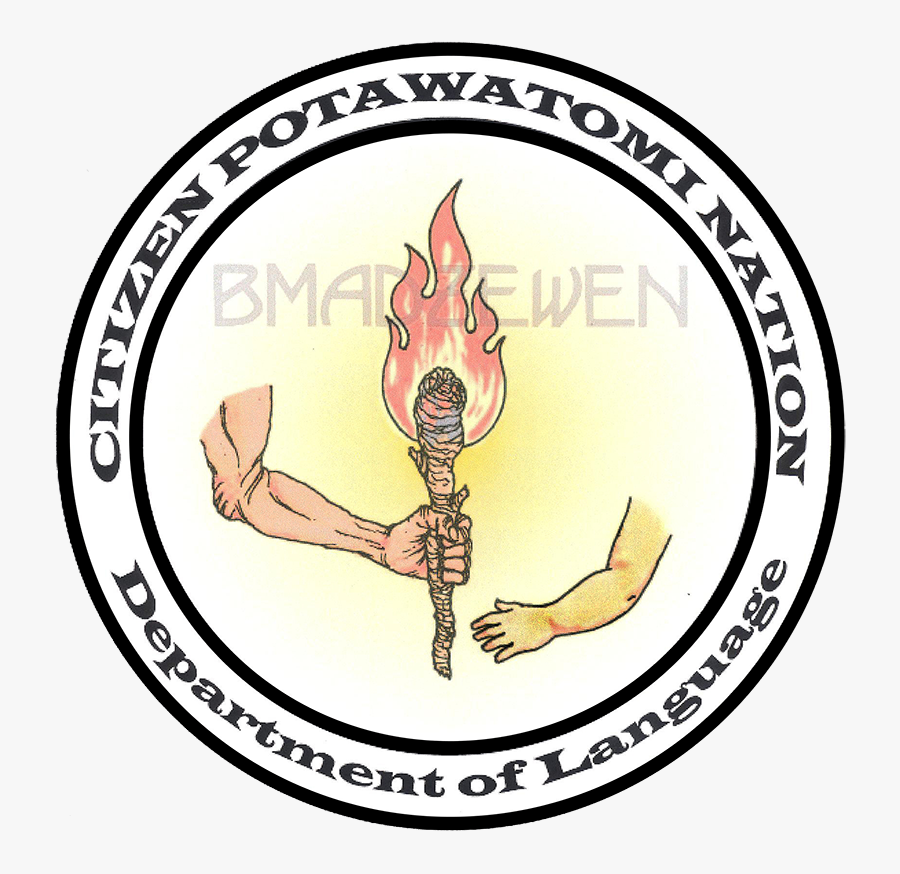 Department Seal Final - Potawatomi Language, Transparent Clipart