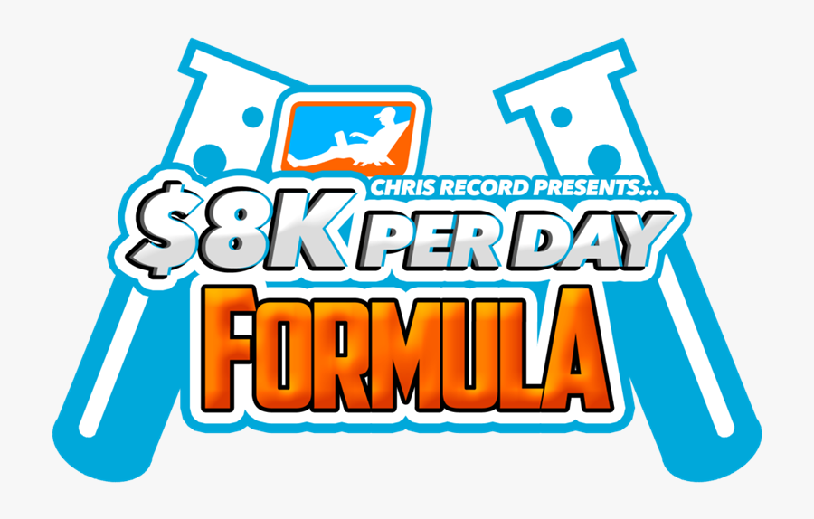 8k Perday Formula Logo - $8 K Per Day Formula, Transparent Clipart
